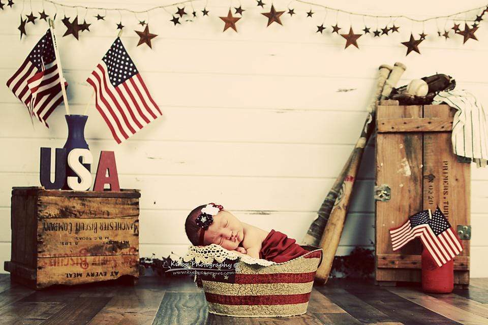Kate Stars and Stripes Forever July of 4th Backdrop designed by Arica Kirby - Kate Backdrop AU