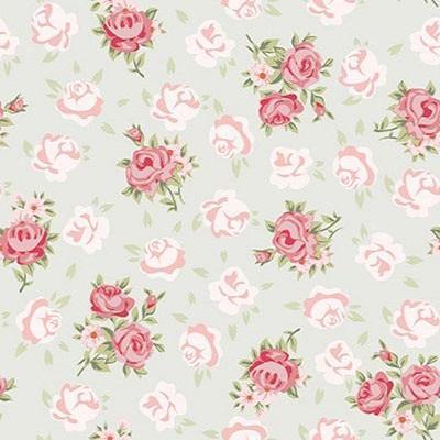 Kate Pink Flower White Background Pattern Baby Photography Backdrop