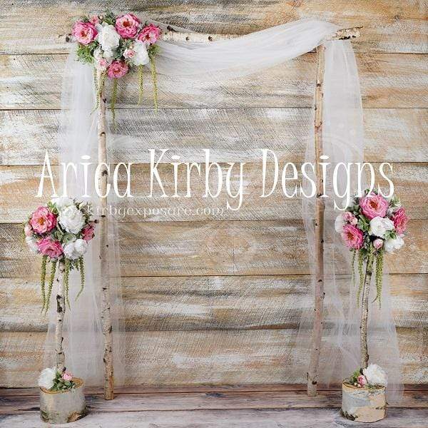 Kate Whimsical Birch Wedding Backdrop designed by Arica Kirby