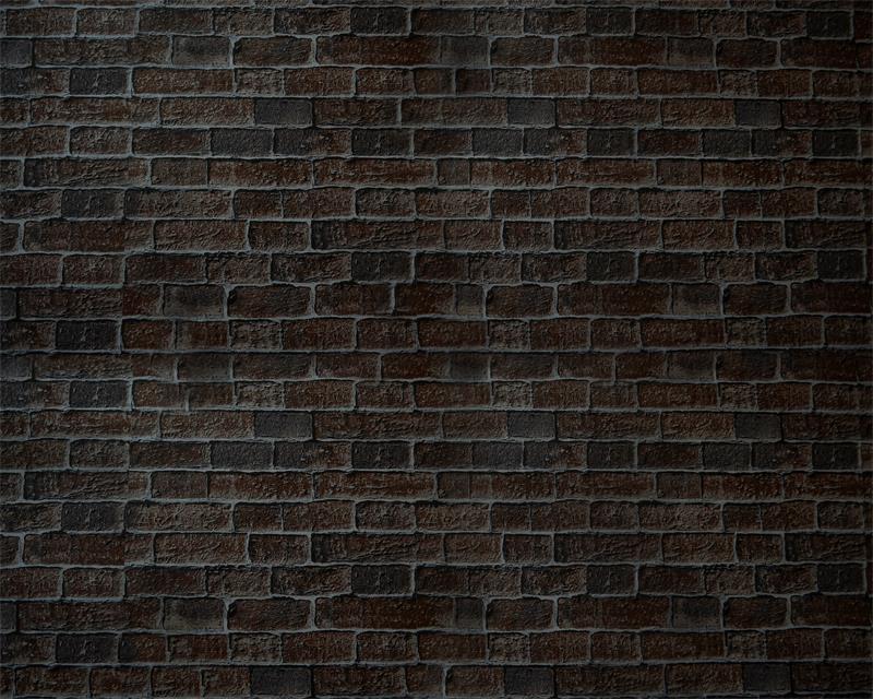 Kate Vintage Black Brick Wall Texture Rubber Floor Mat