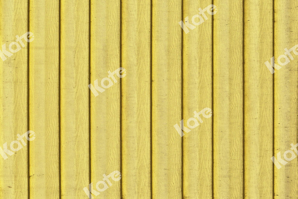 Kate Yellow Wood Texture Rubber Floor Mat Designed by Kate Image