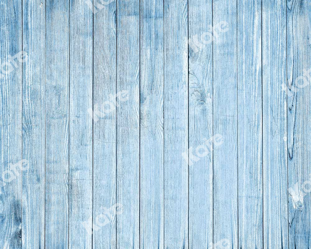 Kate Blue Wood Texture Rubber Floor Mat Designed by Kate Image - Kate Backdrop AU