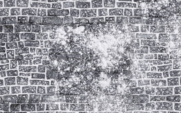 Kate Grey Snow Cobblestone Ground Christmas Rubber Floor Mat for Photography designed by Mini MakeBelieve - Kate Backdrop AU