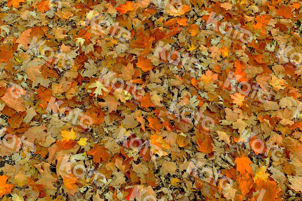 Kate Autumn Fallen Leaves Rubber Floor Mat