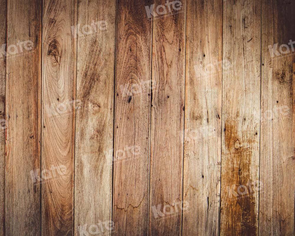 Kate Light Brown Wood Rubber Floor Mat - Kate Backdrop AU