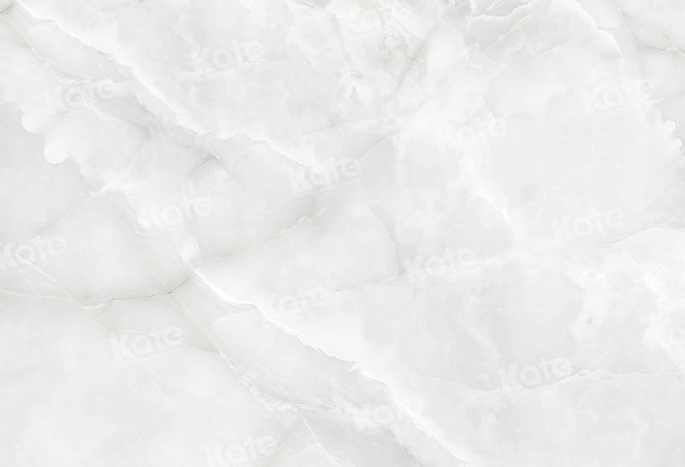 Kate White Marble Light Texture Rubber Floor Mat