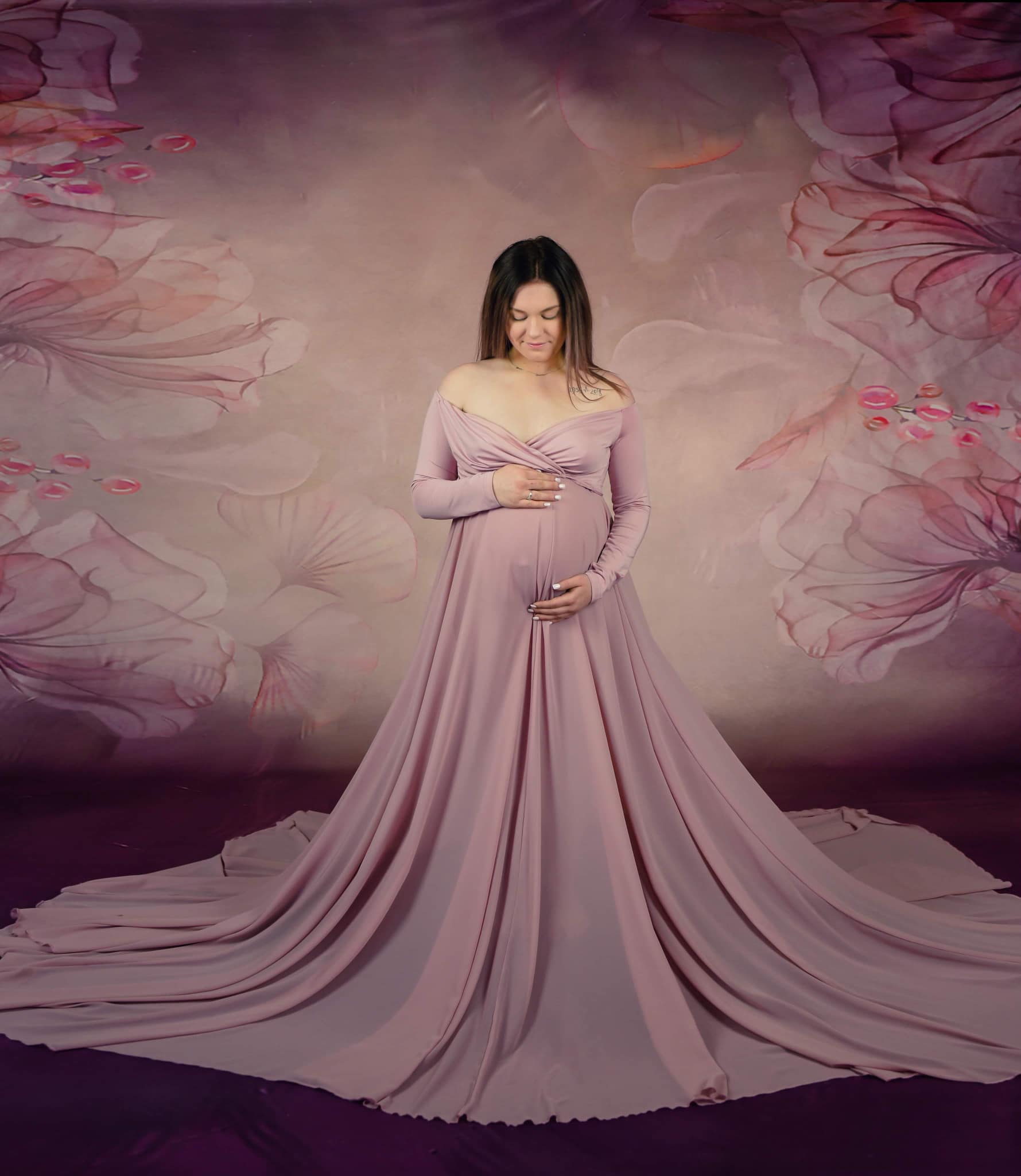 Kate Fine Art Floral Blurry Pink Backdrop Designed by GQ - Kate Backdrop AU