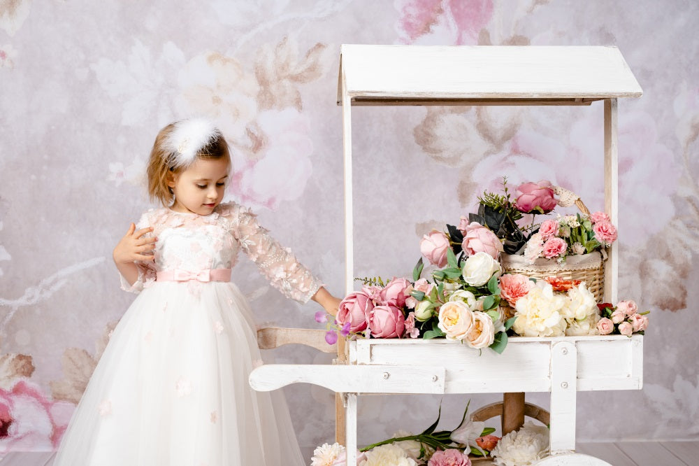 Kate Retro Blurry Bokeh Flowers Backdrop for Photography Designed by JFCC - Kate Backdrop AU
