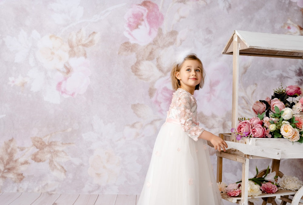 Kate Retro Blurry Bokeh Flowers Backdrop for Photography Designed by JFCC - Kate Backdrop AU