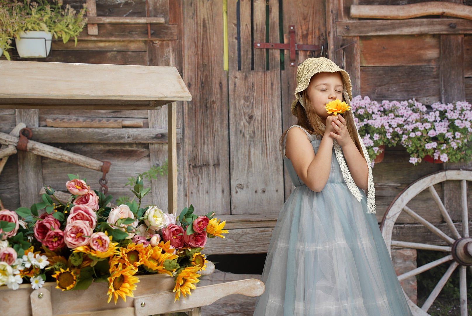 Kate Outdoor Backdrop Old Wood Barn for Photography - Kate Backdrop AU
