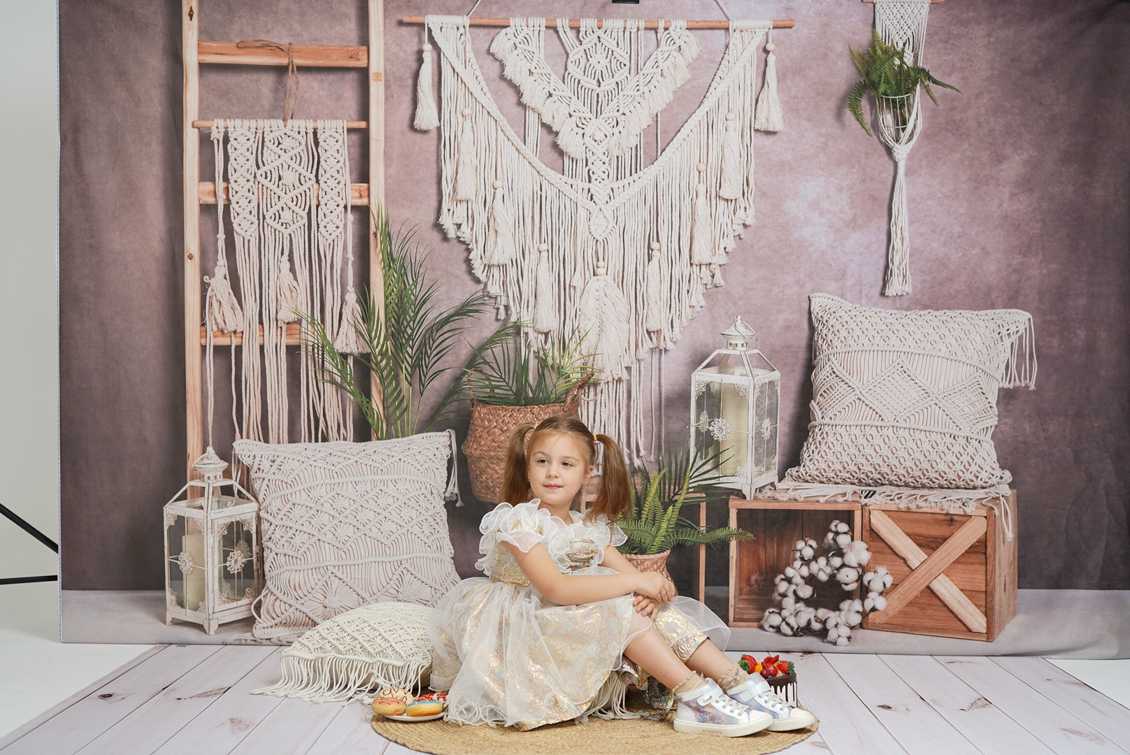 Kate Boho Pillows Backdrop Designed by Emetselch