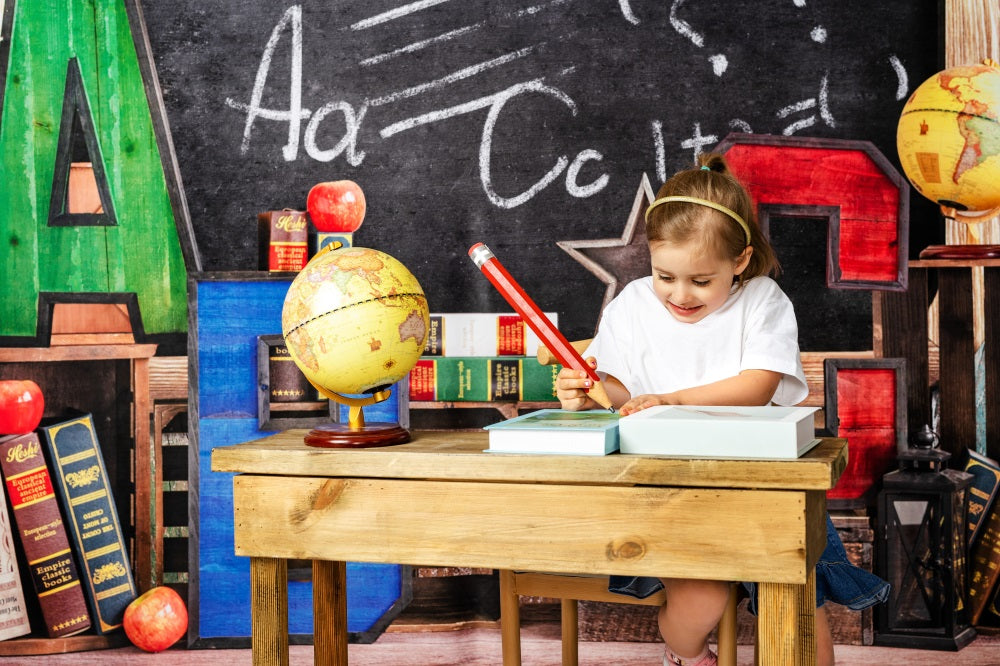 Kate Children Back to School Backdrop Designed by Emetselch - Kate Backdrop AU