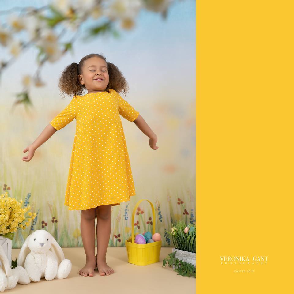 Kate Spring painting Backdrop designed by Veronika Gant - Kate Backdrop AU