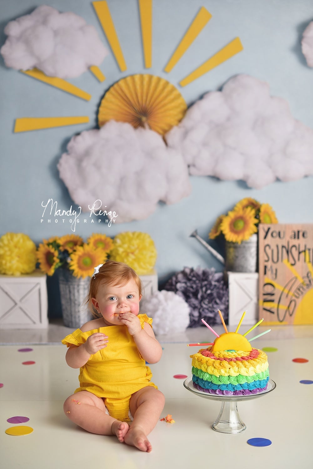 Kate Sunflower Sunshine Children Backdrop Designed By Mandy Ringe Photography