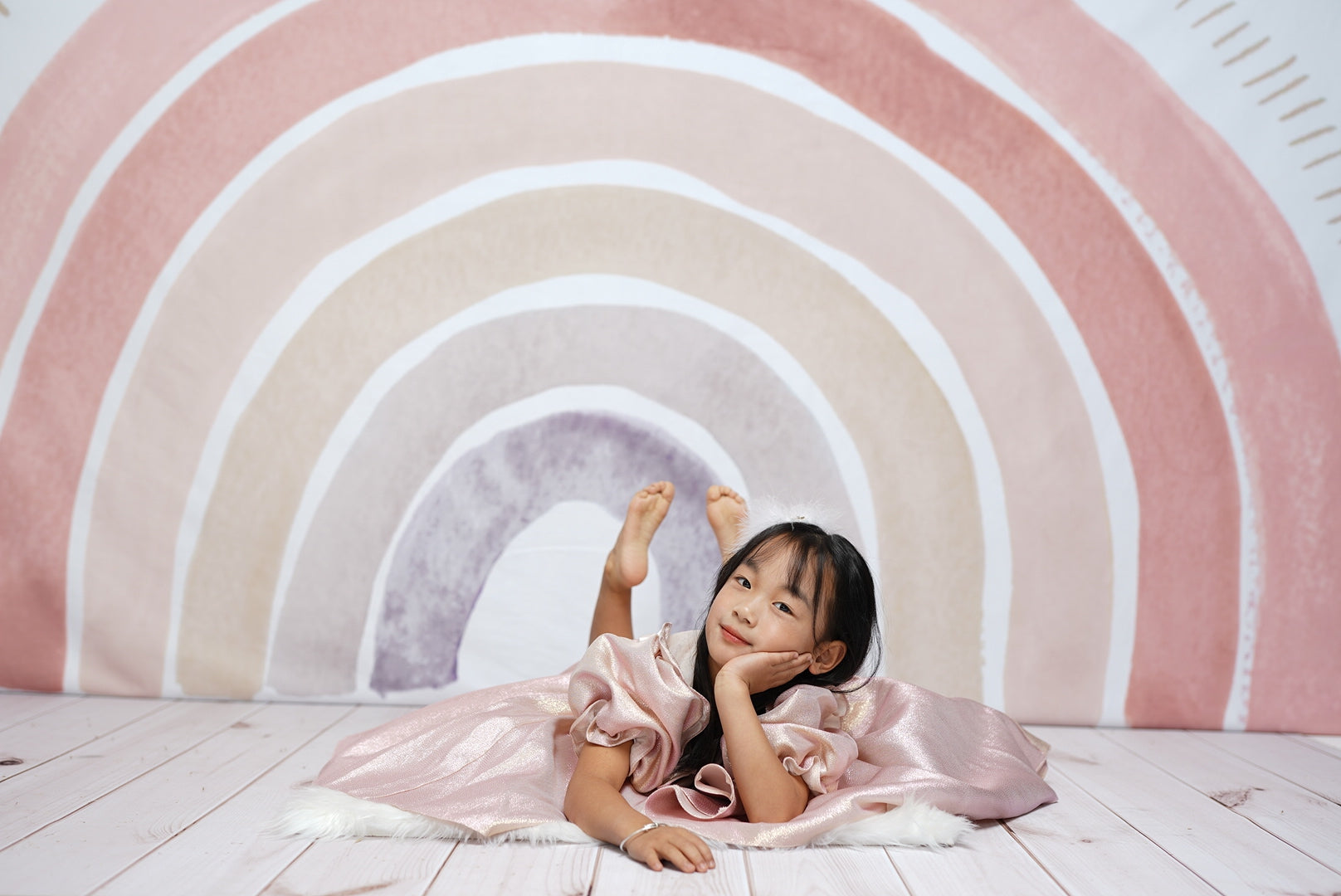 Kate Boho Rainbow Backdrop Designed by Mandy Ringe Photography