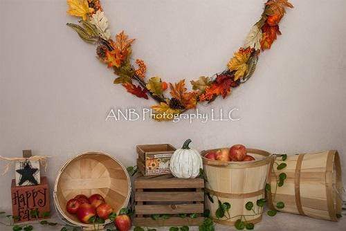 Kate Happy Fall Thankgiving Backdrop for Photography Designed By Alisha Byrem