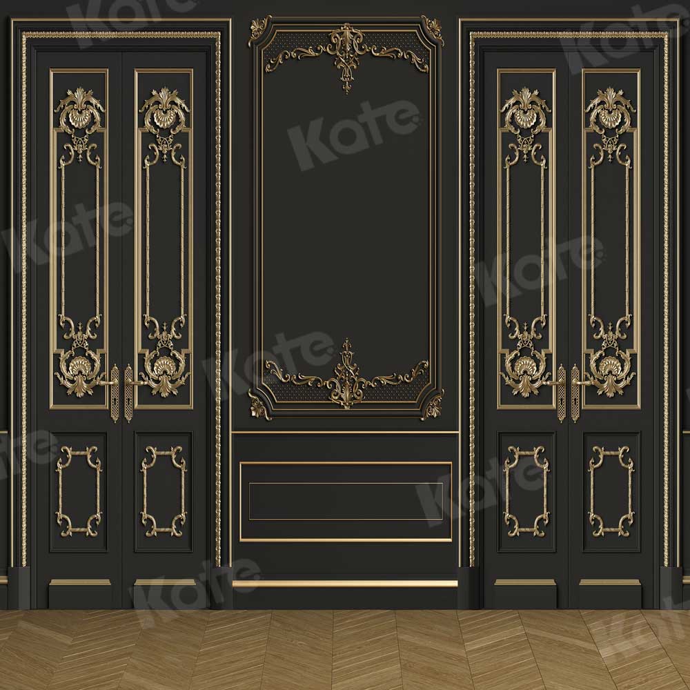 Kate Retro Wall Backdrop Gold And Black for Photography