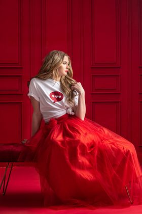 Kate Red Wall Backdrop Designed by Chain Photography