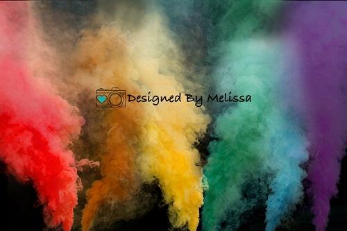Kate Rainbow Smoke Backdrop Designed by Melissa King - Kate Backdrop AU