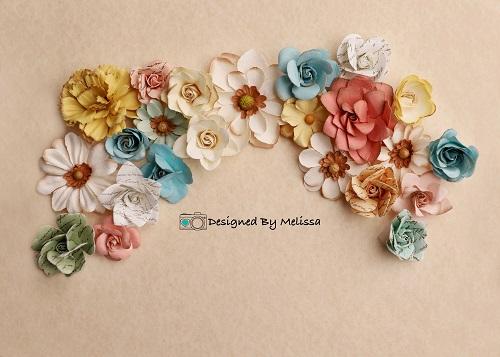 Kate 3D  Wall flowers backdrop for Photography Designed by Melissa King