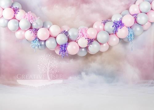 Kate Pastel Clouds Backdrop Designed by Chrissie Green