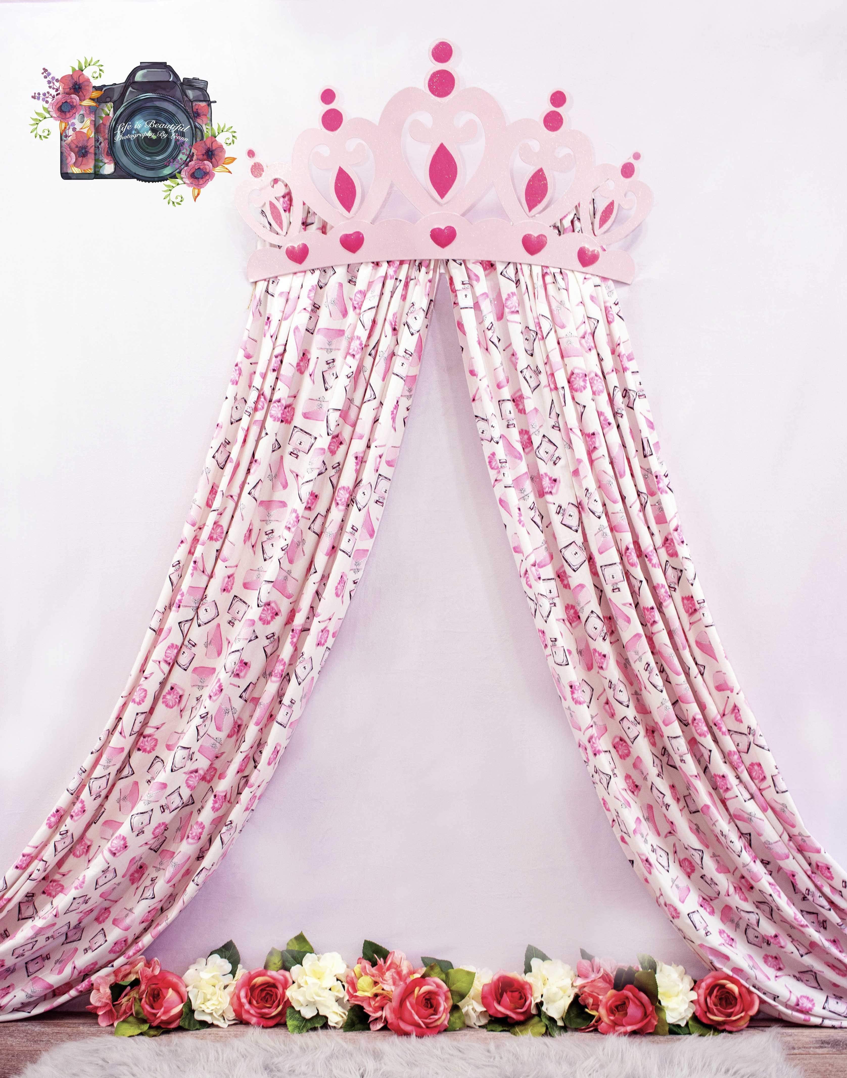 Kate Princess Pink Rose for Children Backdrop Designed by Leann West