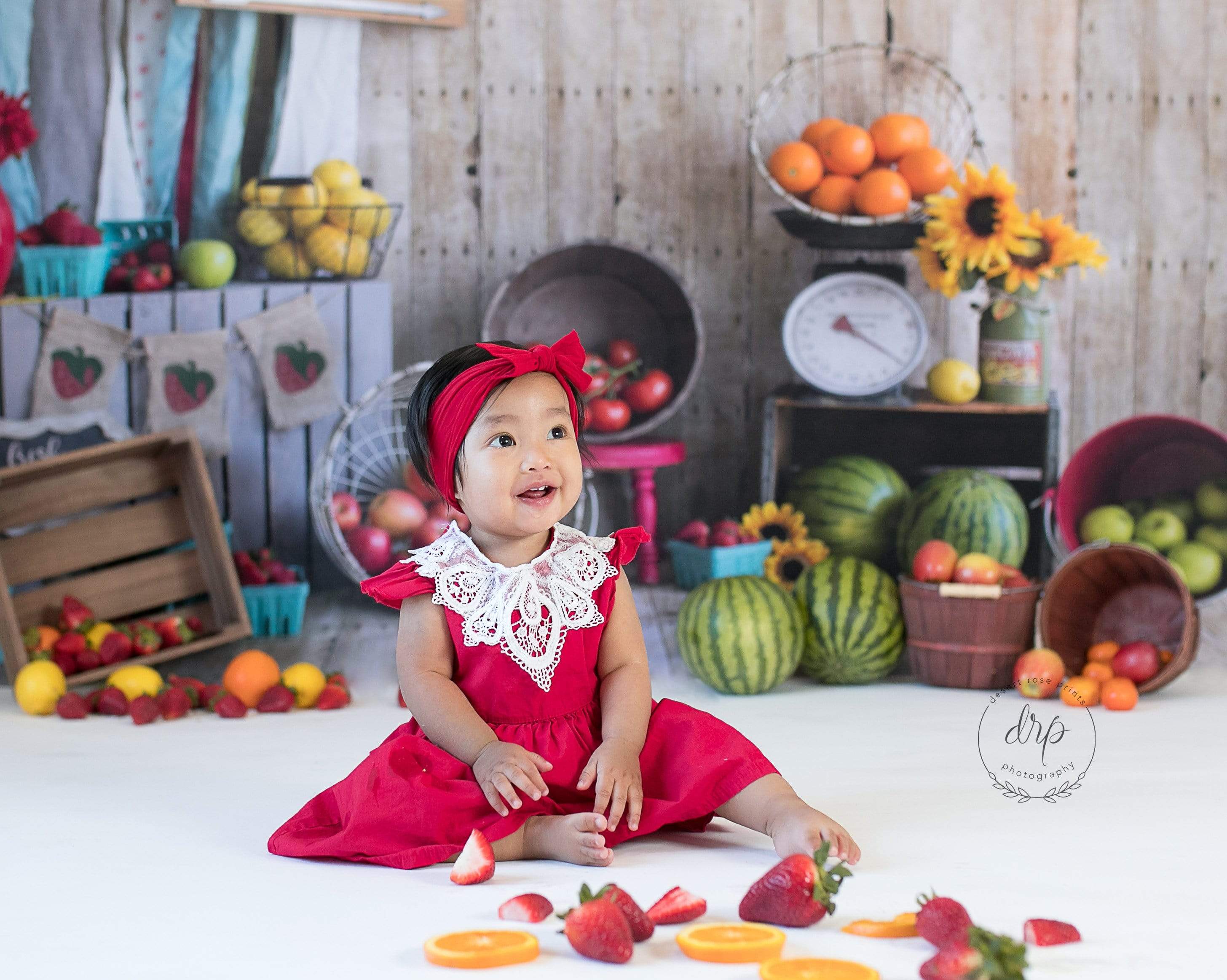 Kate Summer Farmers Market Backdrop for Photography Designed by Danette Kay Photography