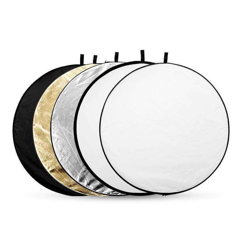 Katebackdropï¼?-In-1 Gold&Silver Light Round Photography Reflector For Studio Multi Photo Disc 24" 60Cm