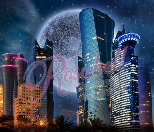 Kate Super Hero Moon City Backdrop Designed by Rosabell Photography